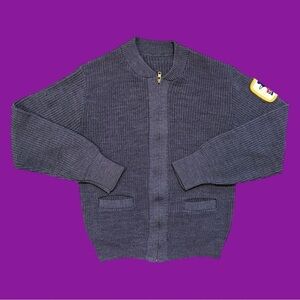 80s U.S. Mail Postal Knit Zip-Up Jacket